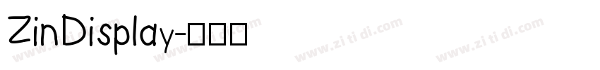 ZinDisplay字体转换