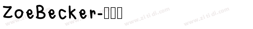ZoeBecker字体转换