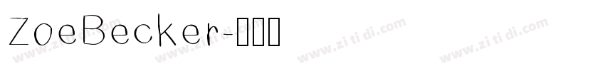 ZoeBecker字体转换