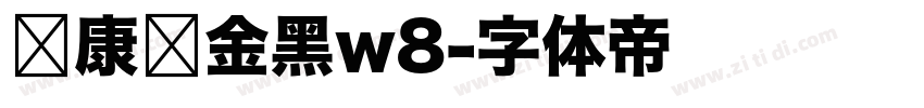 华康俪金黑w8字体转换