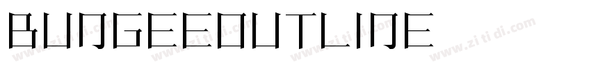 BungeeOutline英文字体字体转换