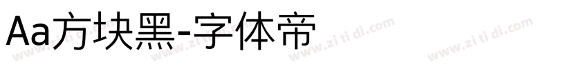 Aa方块黑字体转换