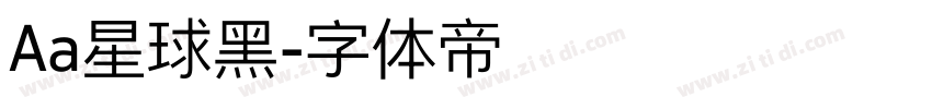 Aa星球黑字体转换