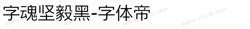 字魂坚毅黑字体转换