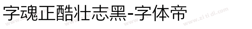 字魂正酷壮志黑字体转换