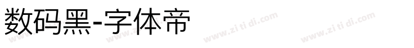 数码黑字体转换