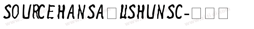 sourcehansa粗lishunsc字体转换