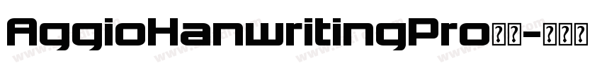 AggioHanwritingPro字体字体转换