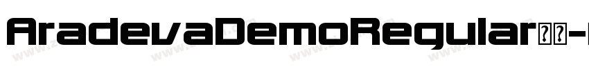 AradevaDemoRegular字体字体转换