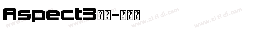 Aspect3字体字体转换