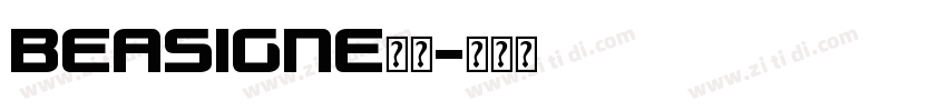 BEASIGNE字体字体转换