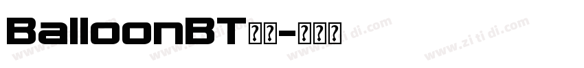 BalloonBT字体字体转换