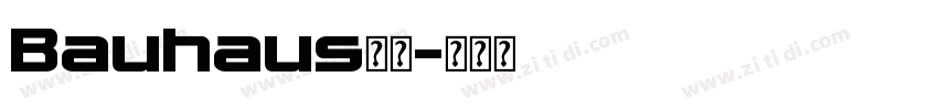 Bauhaus字体字体转换