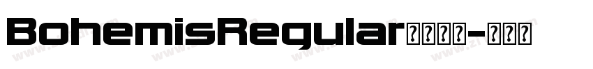 BohemisRegular字体下载字体转换