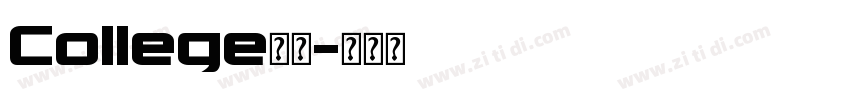 College字体字体转换