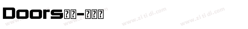 Doors字体字体转换