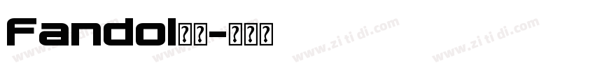 Fandol字体字体转换