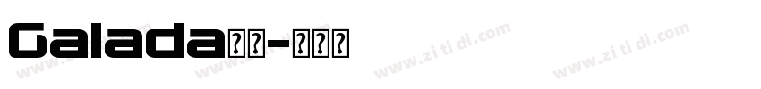 Galada字体字体转换