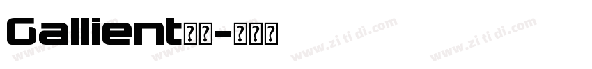 Gallient字体字体转换