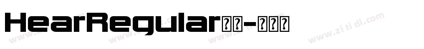 HearRegular字体字体转换