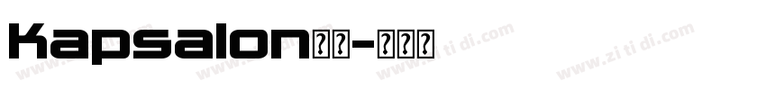 Kapsalon字体字体转换