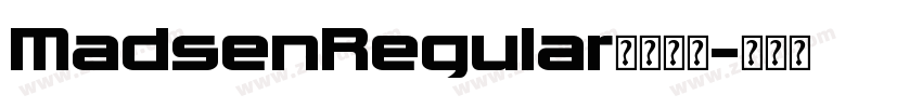 MadsenRegular字体下载字体转换