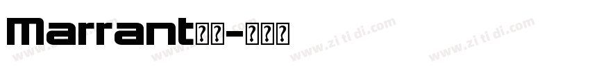 Marrant字体字体转换