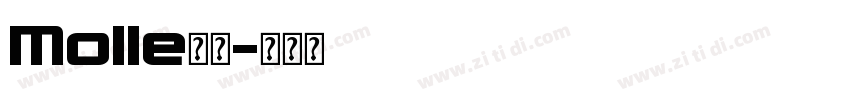 Molle字体字体转换