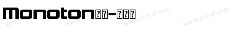 Monoton字体字体转换