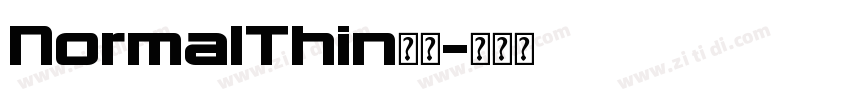 Norma1Thin字体字体转换