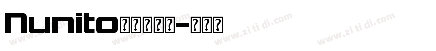 Nunito无衬线字体字体转换