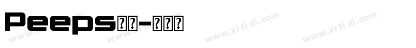 Peeps字体字体转换
