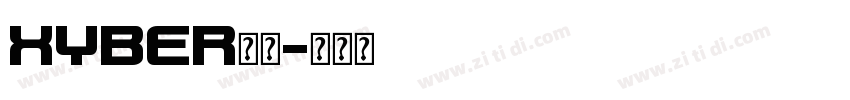 XYBER字体字体转换