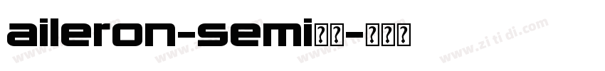aileron-semi字体字体转换