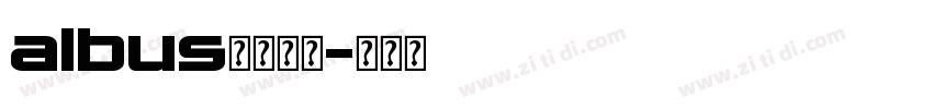 albus字体下载字体转换