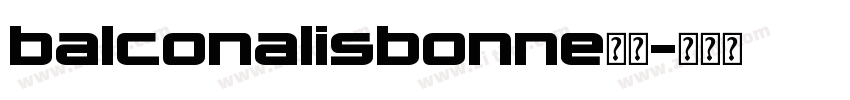 balconalisbonne字体字体转换