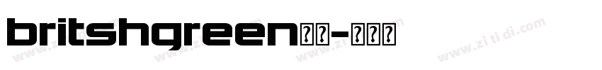 britshgreen字体字体转换