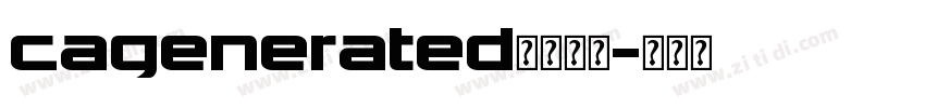 cagenerated字体下载字体转换