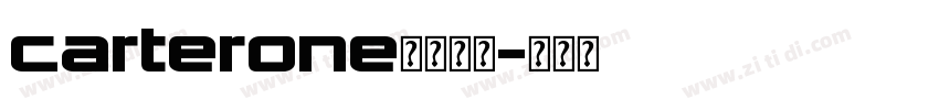 carterone字体下载字体转换