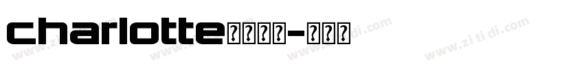 charlotte英文字体字体转换