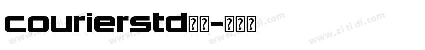 courierstd字体字体转换