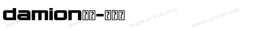 damion字体字体转换