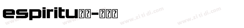 espiritu字体字体转换