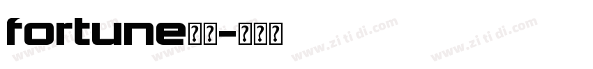 fortune字体字体转换