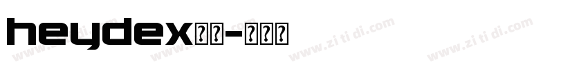 heydex字体字体转换