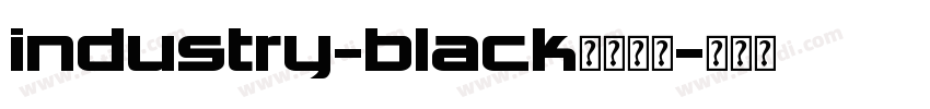 industry-black字体下载字体转换
