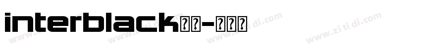 interblack字体字体转换