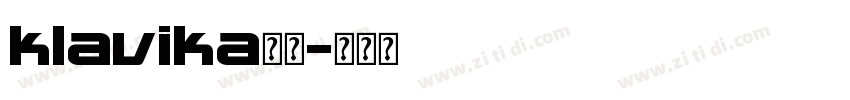 klavika字体字体转换