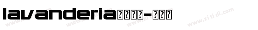 lavanderia字体下载字体转换