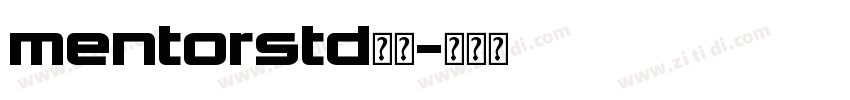 mentorstd字体字体转换